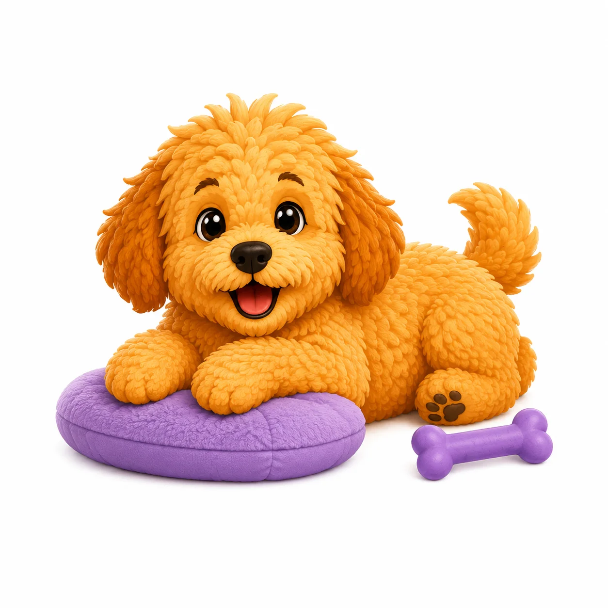 Teddy, the illustrated character used across the My Dog Pal website